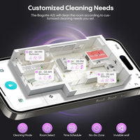 Robot Vacuum and Mop Combo, 6000Pa Robotic Vacuum with Mapping, Self-Emptying Station for 90 Days Hands-Free Cleaning, Lidar Navigation,Wi-Fi/App/Alexa Voice Control, for Carpets&Hard Floors